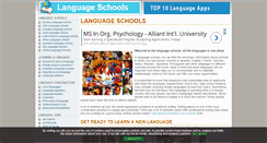 Desktop Screenshot of aboutlanguageschools.com