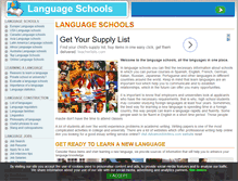Tablet Screenshot of aboutlanguageschools.com